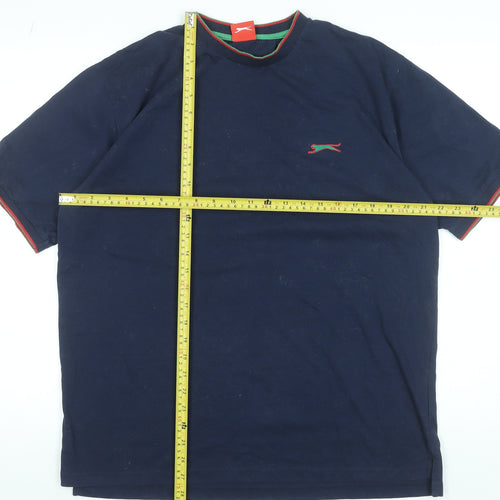 Slazenger Men's Blue XL Crew Neck Short Sleeve T-Shirt
