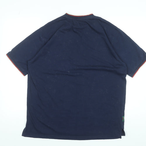 Slazenger Men's Blue XL Crew Neck Short Sleeve T-Shirt