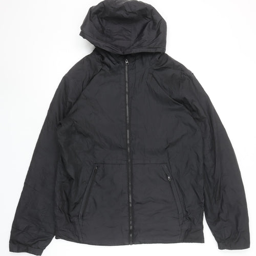 Jordan Boys Black Hooded Windbreaker Jacket XL 13-15 Years Full Zip