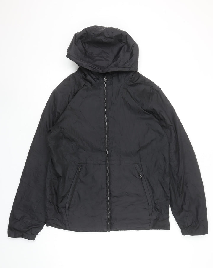 Jordan Boys Black Hooded Windbreaker Jacket XL 13-15 Years Full Zip