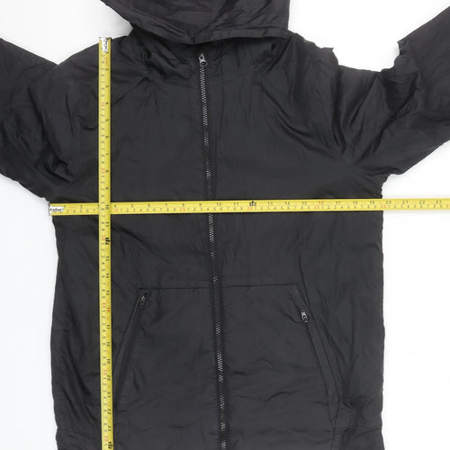 Jordan Boys Black Hooded Windbreaker Jacket XL 13-15 Years Full Zip