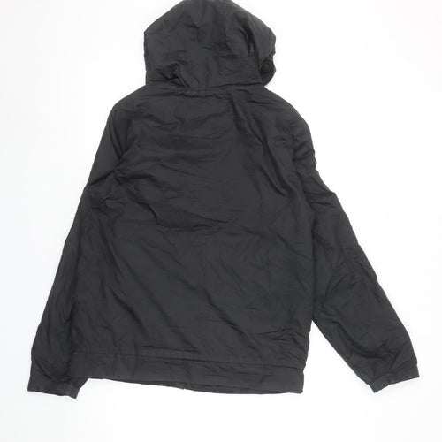 Jordan Boys Black Hooded Windbreaker Jacket XL 13-15 Years Full Zip