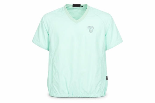 Glenmuir Mens Green Golf V-Neck Short Sleeve Pullover Top Size M