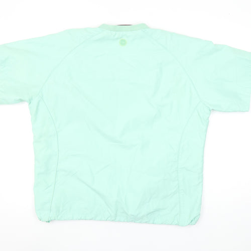 Glenmuir Mens Green Golf V-Neck Short Sleeve Pullover Top Size M