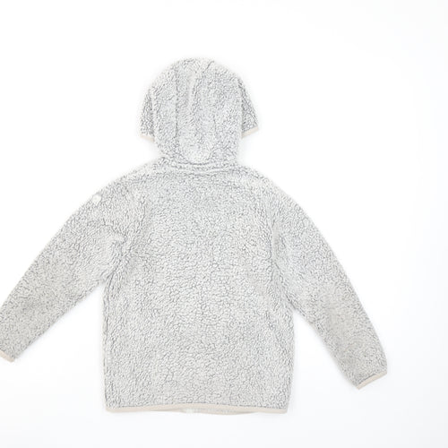 Craghoppers Girls Grey Fleece Hooded Full Zip Jacket Age 5-6 Years