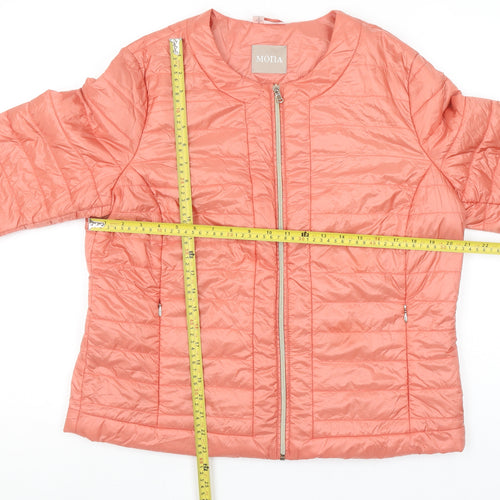 Mona Women's Pink Lightweight Quilted Puffer Jacket Size 16