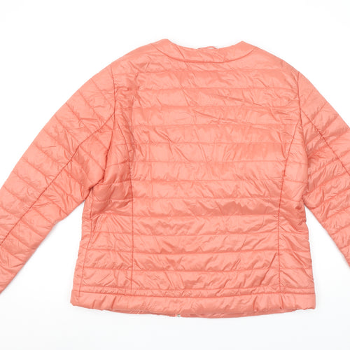 Mona Women's Pink Lightweight Quilted Puffer Jacket Size 16