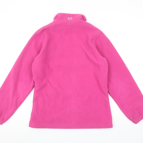 Sprayway Girls Pink Full Zip Fleece Jacket Age 12-13 Lined Lightweight Outdoor
