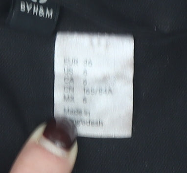 Divided by H&M Women's Black Two-Button Blazer Size 8 Classic Fit