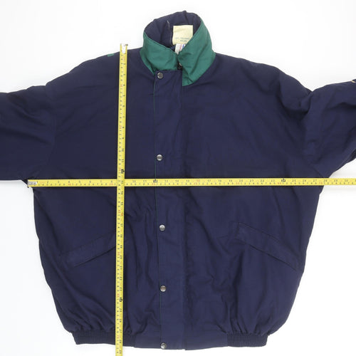 Hamilton Ross Men's Blue XL Bomber Jacket Nylon Windproof