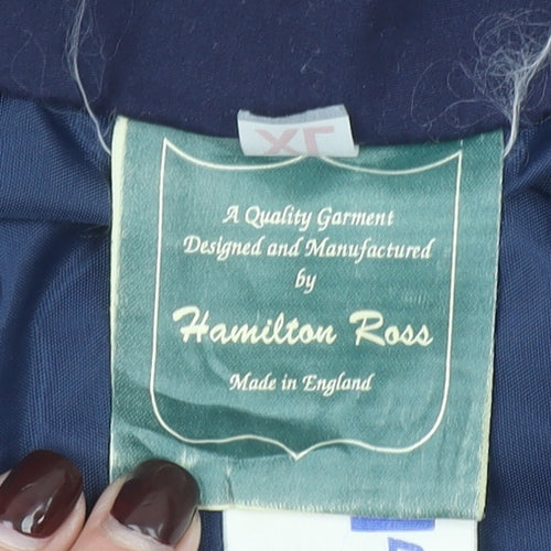 Hamilton Ross Men's Blue XL Bomber Jacket Nylon Windproof