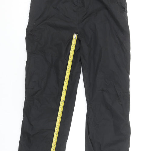 Peter Storm Boys Black 13 Years Waterproof Cargo Outdoor Trousers