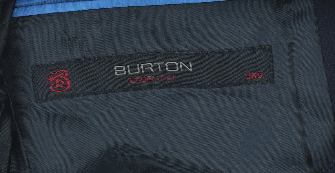 Burton Men's Black 36S Short Classic Single Breasted Blazer