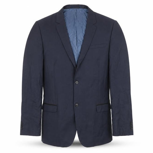 Next Men's Navy Blue 42L Regular Fit Wool Blend Blazer
