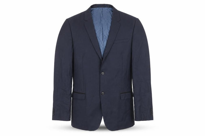 Next Men's Navy Blue 42L Regular Fit Wool Blend Blazer