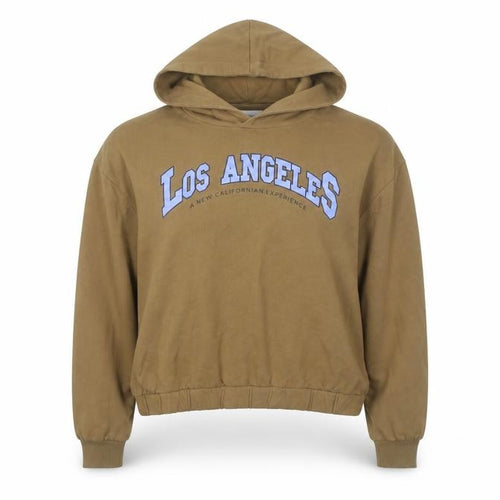 Pull & Bear Womens Brown Los Angeles Hoodie XL Cotton Blend Casual