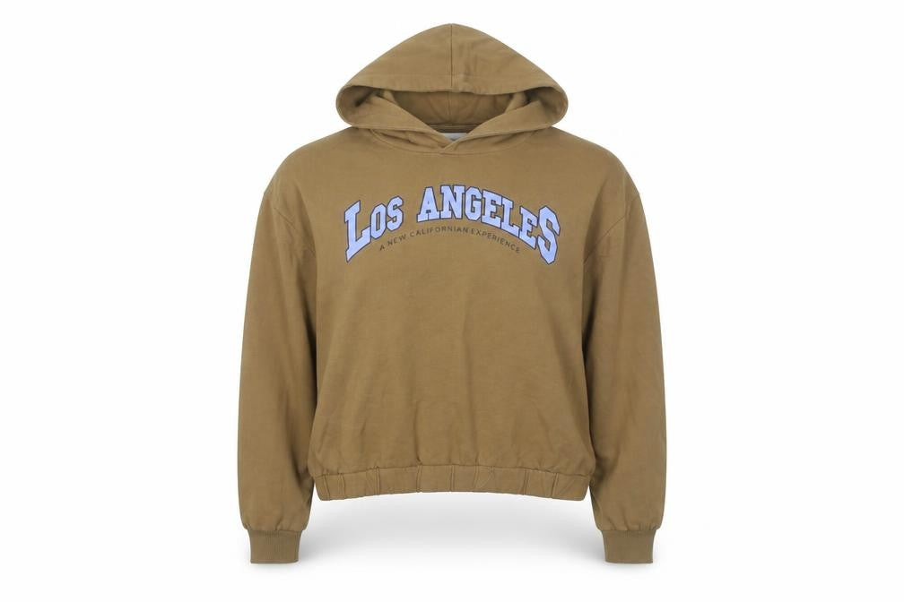 Pull & Bear Womens Brown Los Angeles Hoodie XL Cotton Blend Casual