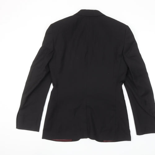 Topman Men's Black 36R Slim Fit Formal Blazer Jacket