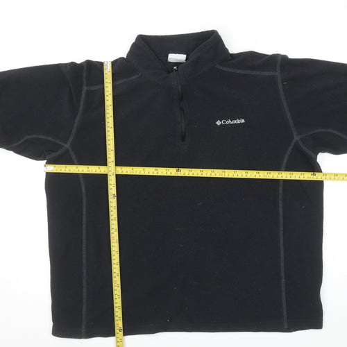 Columbia Men's Black 2XL Fleece 1/4 Zip Outdoor Pullover Sweatshirt