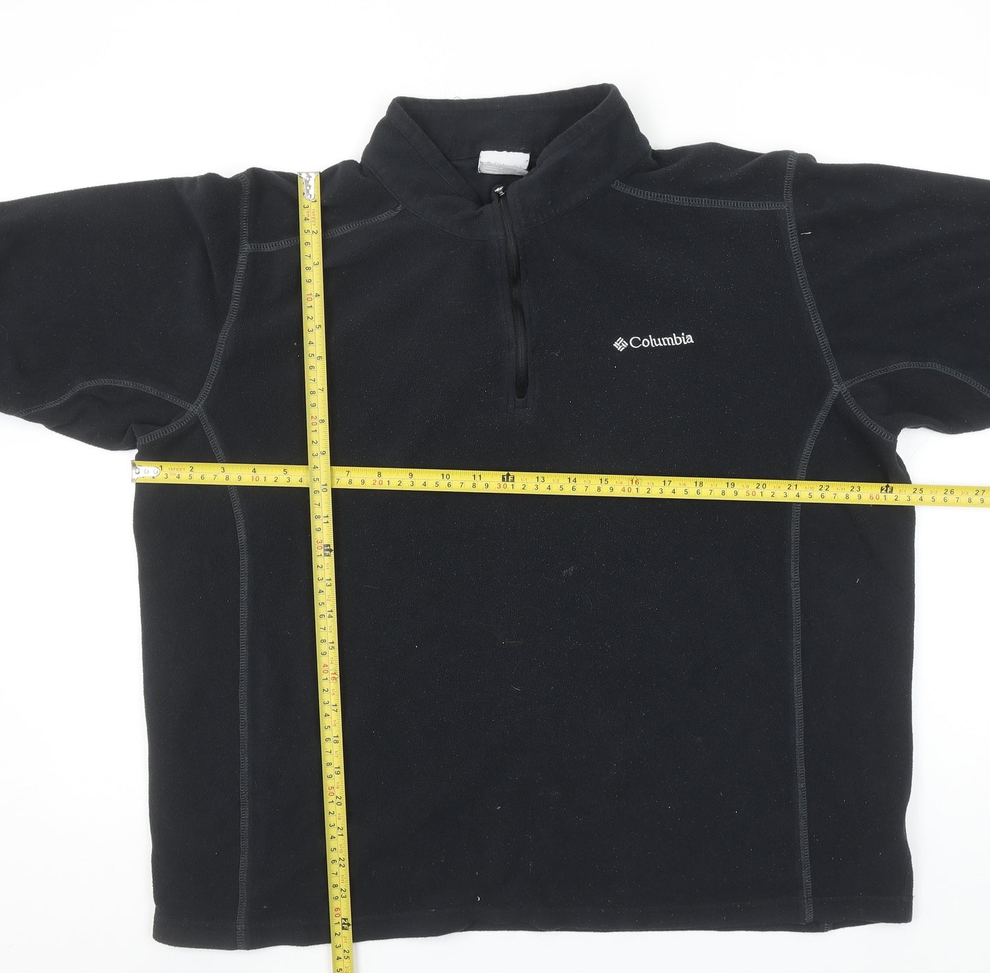 Columbia Men's Black 2XL Fleece 1/4 Zip Outdoor Pullover Sweatshirt