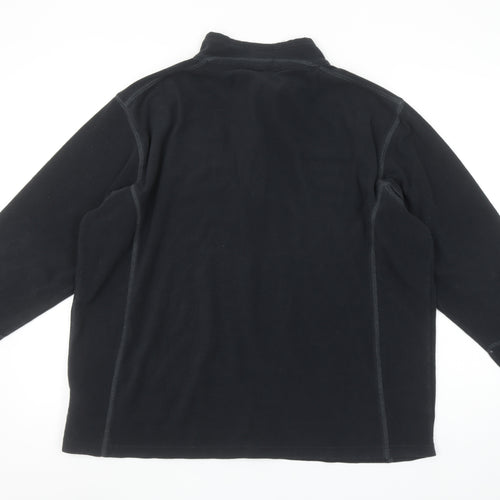 Columbia Men's Black 2XL Fleece 1/4 Zip Outdoor Pullover Sweatshirt