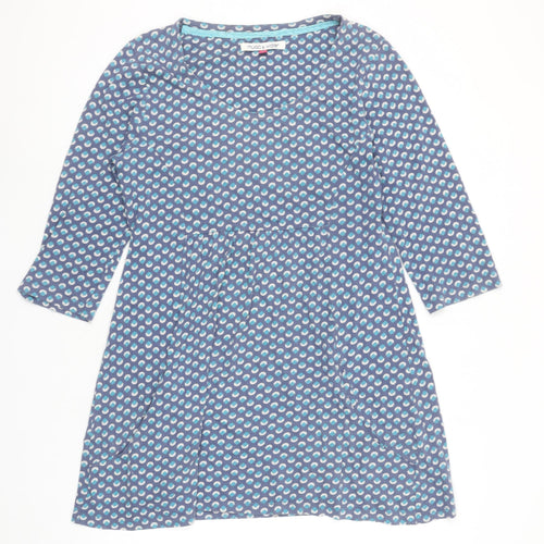 Mudd & Water Women’s Blue Geometric A-Line Cotton Dress Size 14