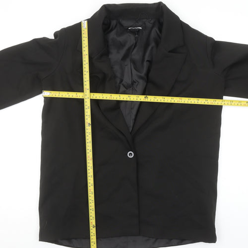 PrettyLittleThing Women's Black UK 6 Classic Single-Breasted Blazer