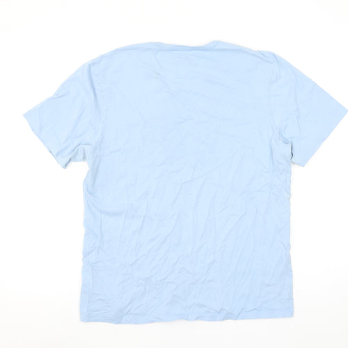 Hugo Boss Men’s Light Blue Crew Neck Cotton T-Shirt L