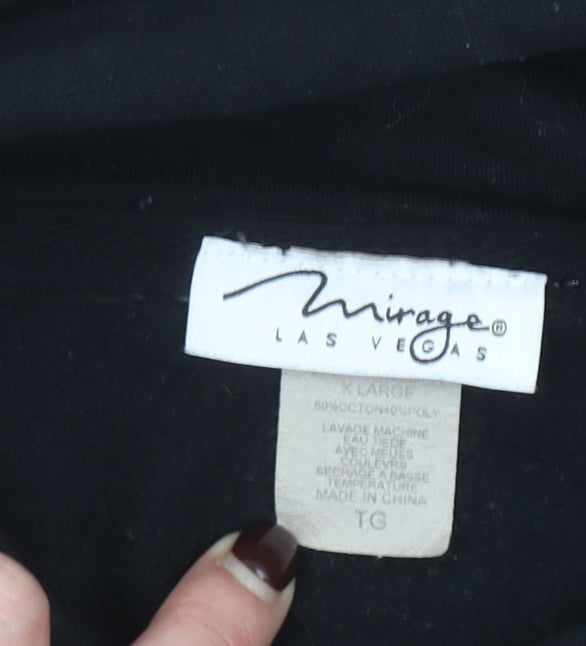 Mirage Las Vegas Black XL Pullover Hoodie Women’s Cotton Blend