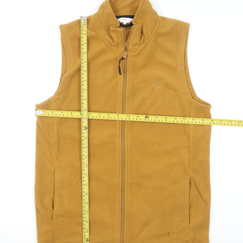 Cotton Traders Men's Brown Fleece Bodywarmer Waistcoat Size S
