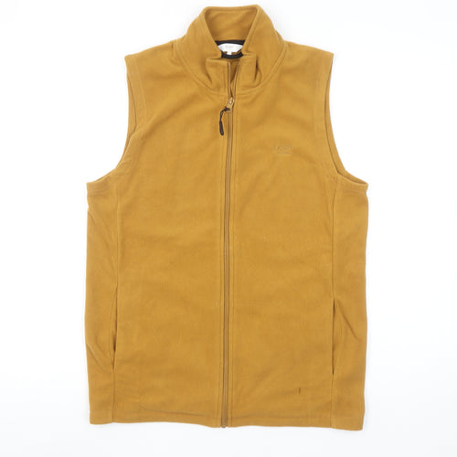 Cotton Traders Men's Brown Fleece Bodywarmer Waistcoat Size S