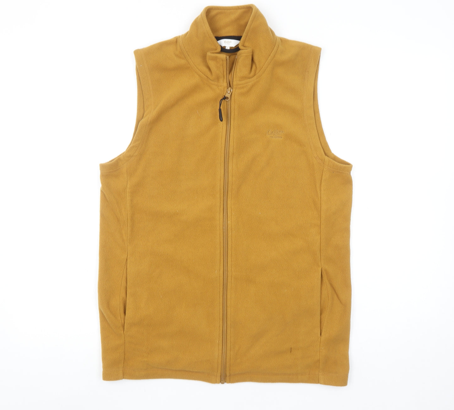 Cotton Traders Men's Brown Fleece Bodywarmer Waistcoat Size S