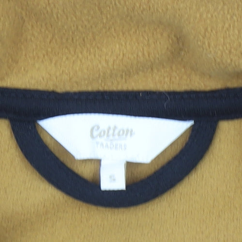 Cotton Traders Men's Brown Fleece Bodywarmer Waistcoat Size S
