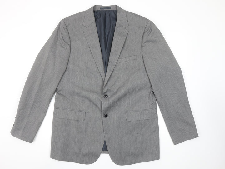 Jacamo Men's Grey 44R Classic Regular Fit Single-Breasted Blazer