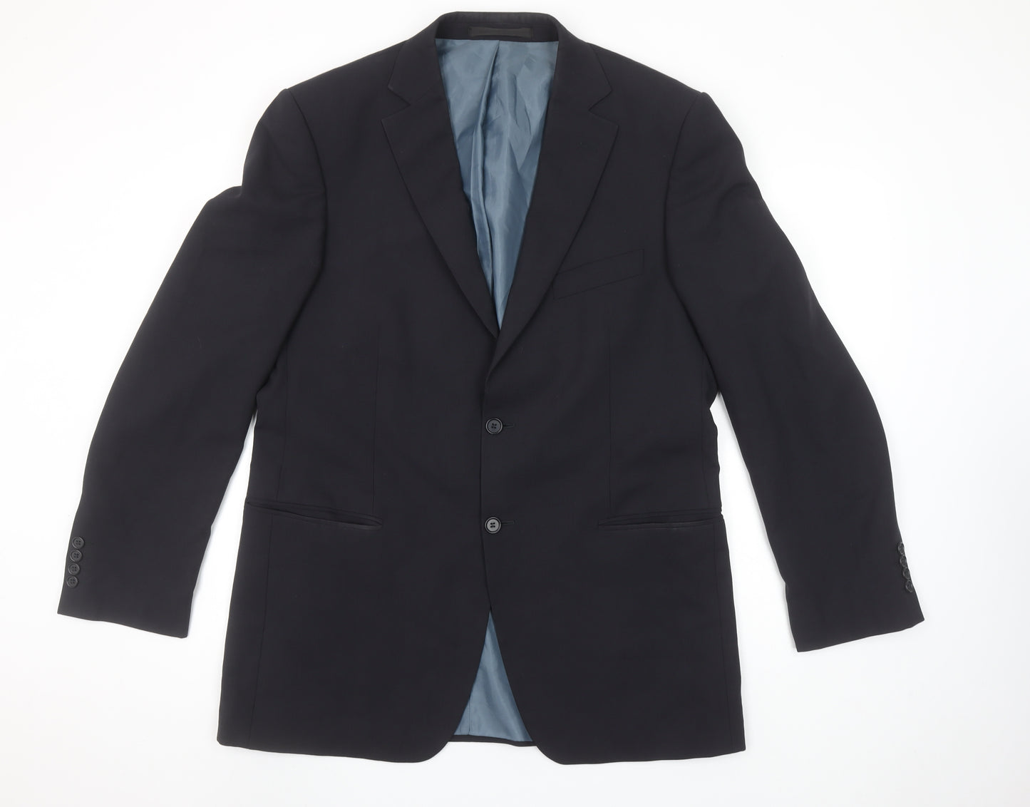 Marks and Spencer Men's Navy Regular Fit Single-Breasted Suit Jacket 42L