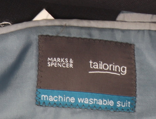 Marks and Spencer Men's Navy Regular Fit Single-Breasted Suit Jacket 42L