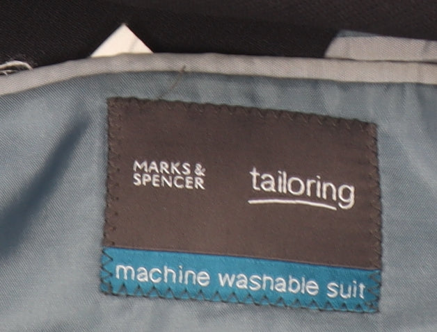 Marks and Spencer Men's Navy Regular Fit Single-Breasted Suit Jacket 42L