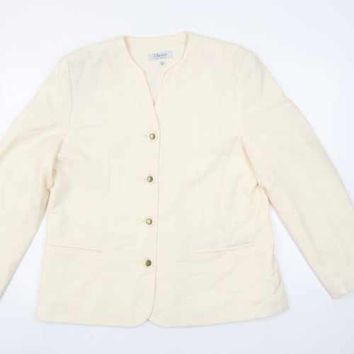 Classics First Avenue Women's Ivory Size 16 Single-Breasted Blazer