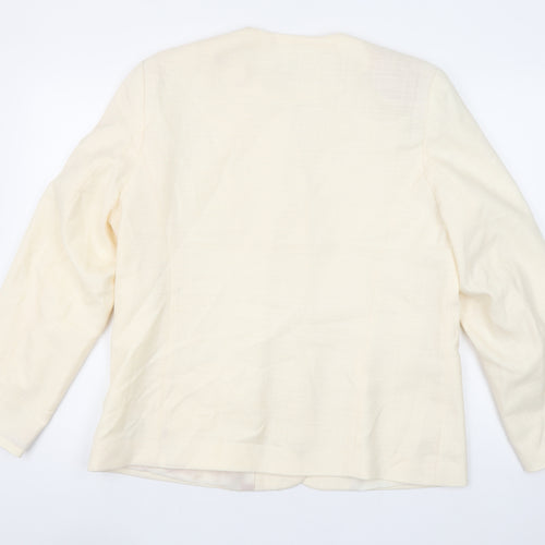 Classics First Avenue Women's Ivory Size 16 Single-Breasted Blazer