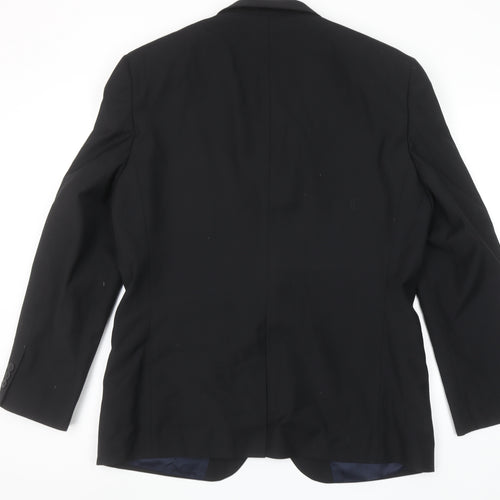 Next Men's Black 42R Formal Wool Blend Suit Jacket