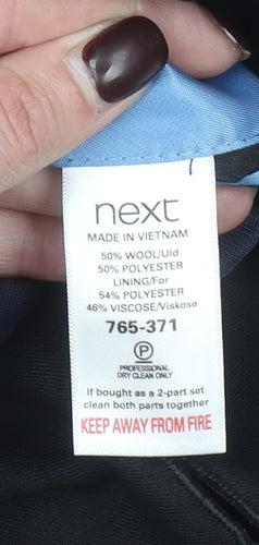 Next Men's Black 42R Formal Wool Blend Suit Jacket