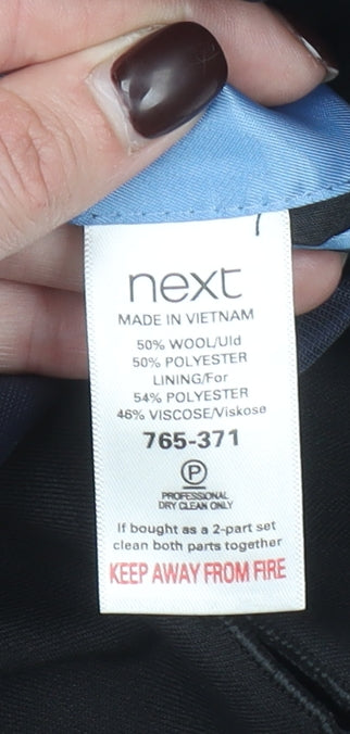 Next Men's Black 42R Formal Wool Blend Suit Jacket