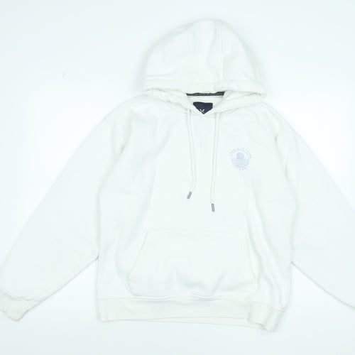 Crew Clothing Company Women's White Pullover Hoodie Size S Cotton Blend