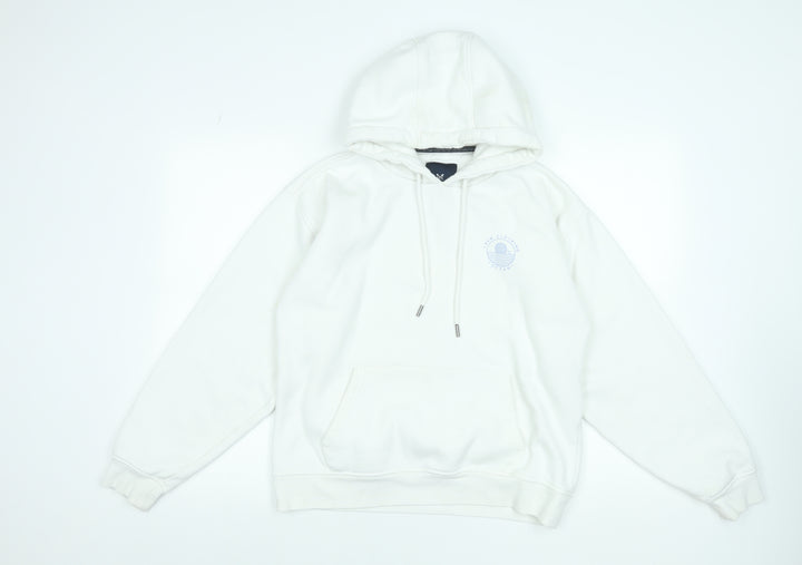 Crew Clothing Company Women's White Pullover Hoodie Size S Cotton Blend