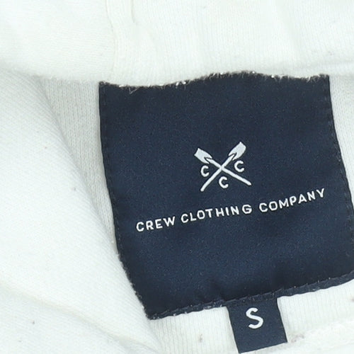Crew Clothing Company Women's White Pullover Hoodie Size S Cotton Blend