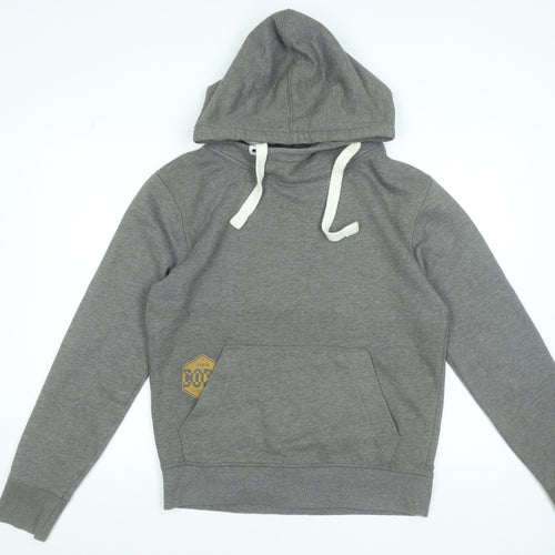 Jack & Jones Men's Grey L Pullover Hoodie Core Workwear