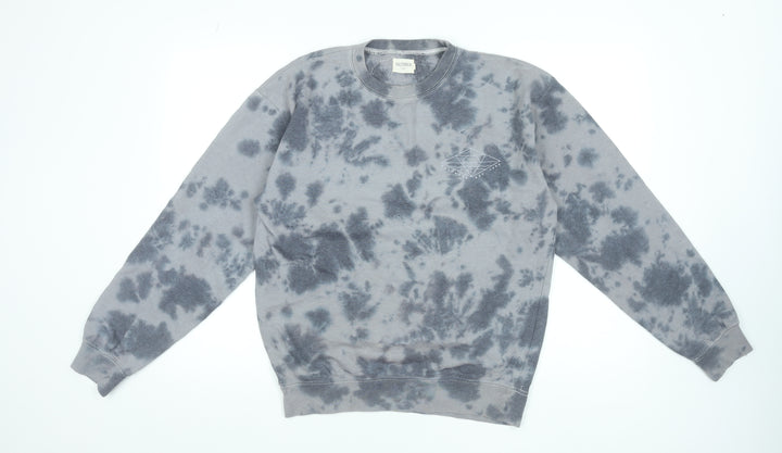 Saltrock Men's Grey Tie-Dye Pullover Sweatshirt M