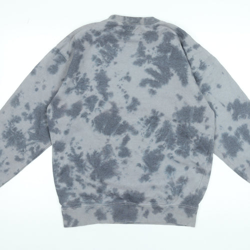 Saltrock Men's Grey Tie-Dye Pullover Sweatshirt M