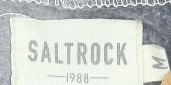 Saltrock Men's Grey Tie-Dye Pullover Sweatshirt M