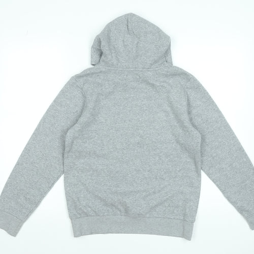 Converse Boys Grey Pullover Hoodie Size L 12-13 Years Graphic Print Cotton Blend